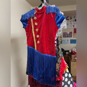 Red and Blue USA Kids Costume with Hat